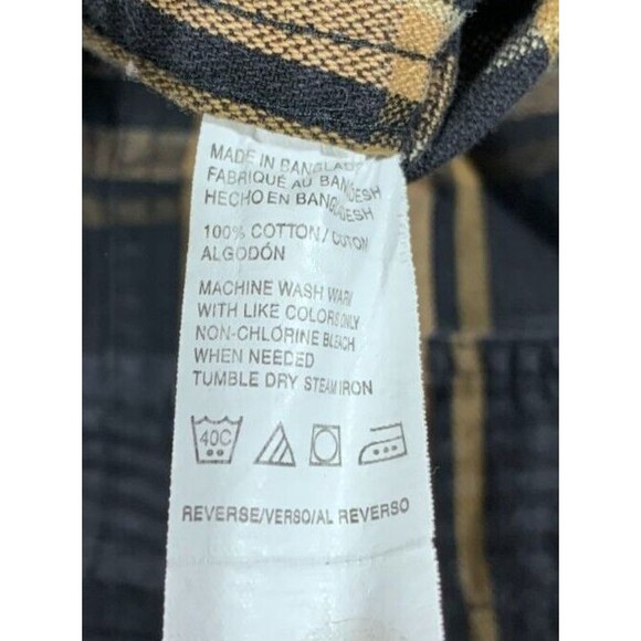 GH Bass & Co Plaid XL Button-up Long Sleeve Shirt Long Short Design Pockets - Picture 9 of 13